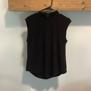 Knit tank zip back